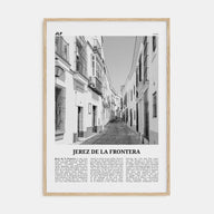 Jerez de la Frontera Travel B&W Poster