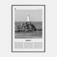 Jersey, Channel Islands Travel B&W No 1 Poster