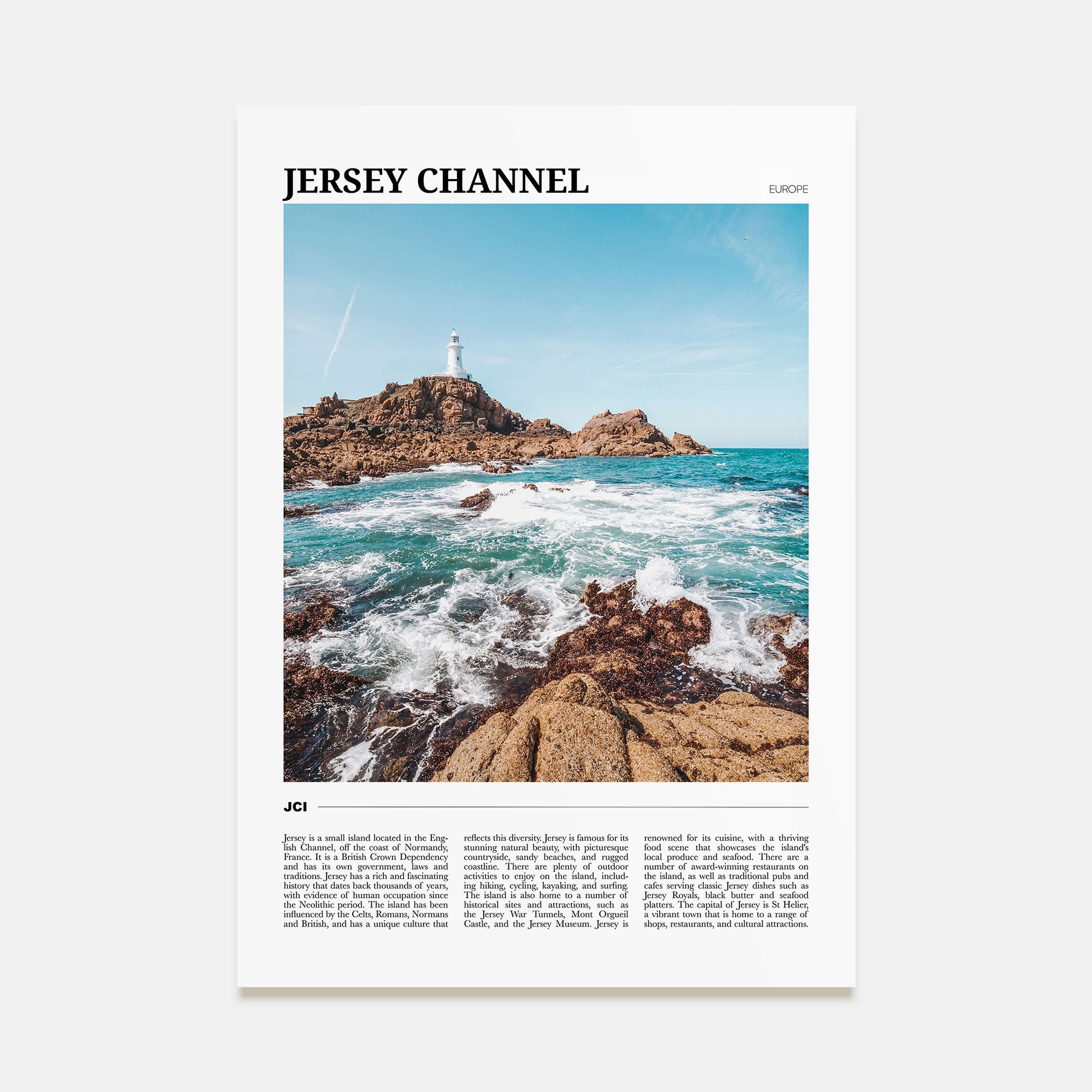 Jersey, Channel Islands Travel Color No 1 Poster