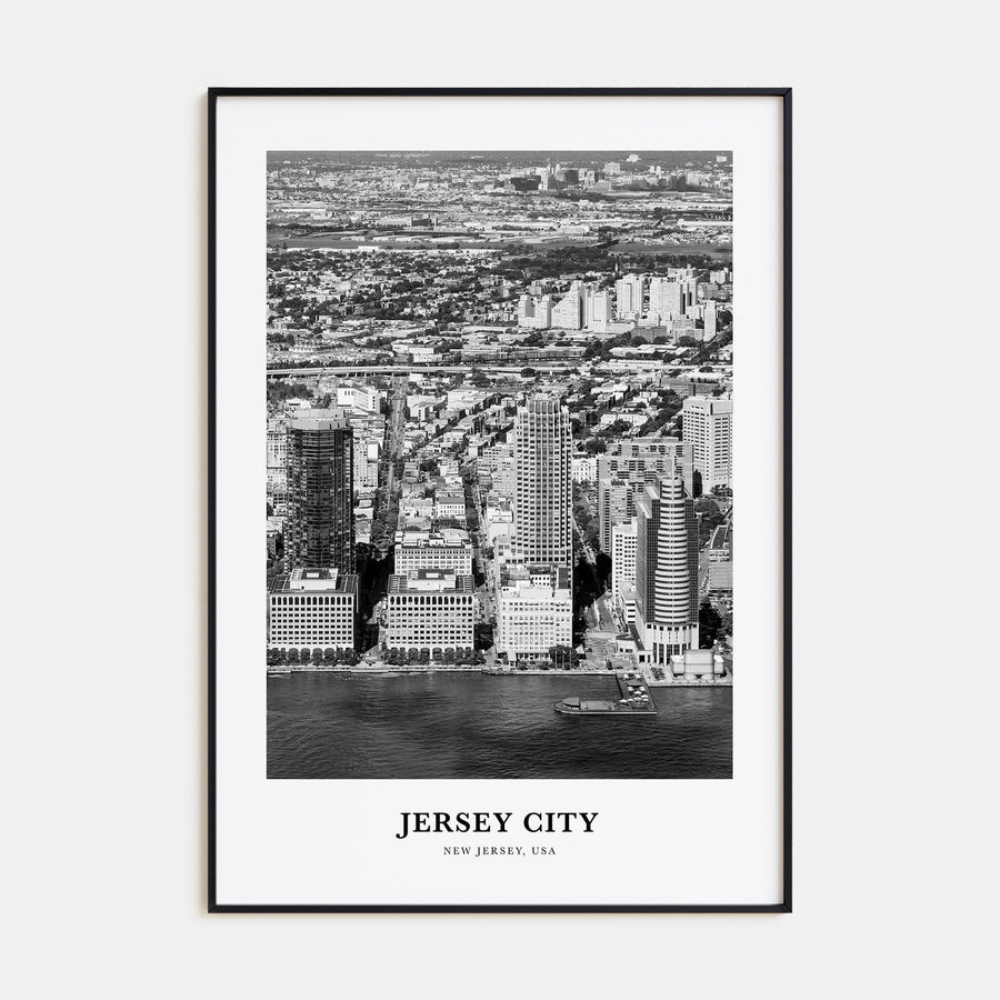 Jersey City Portrait B&W No 1 Poster