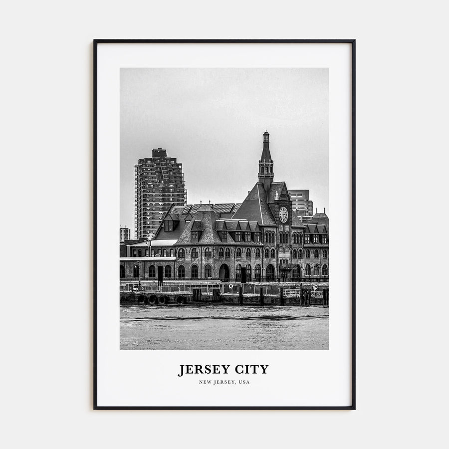 Jersey City Portrait B&W No 2 Poster