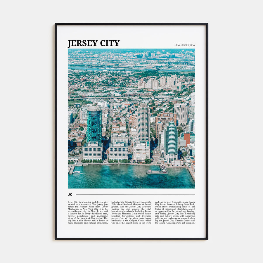 Jersey City Travel Color Poster