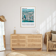 Jersey City Travel Color Poster