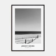 Jersey Shore Portrait B&W No 1 Poster