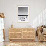 Jersey Shore Portrait B&W No 1 Poster