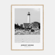 Jersey Shore Portrait B&W No 2 Poster