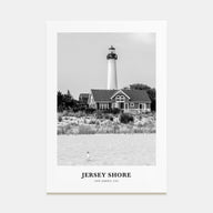Jersey Shore Portrait B&W No 2 Poster