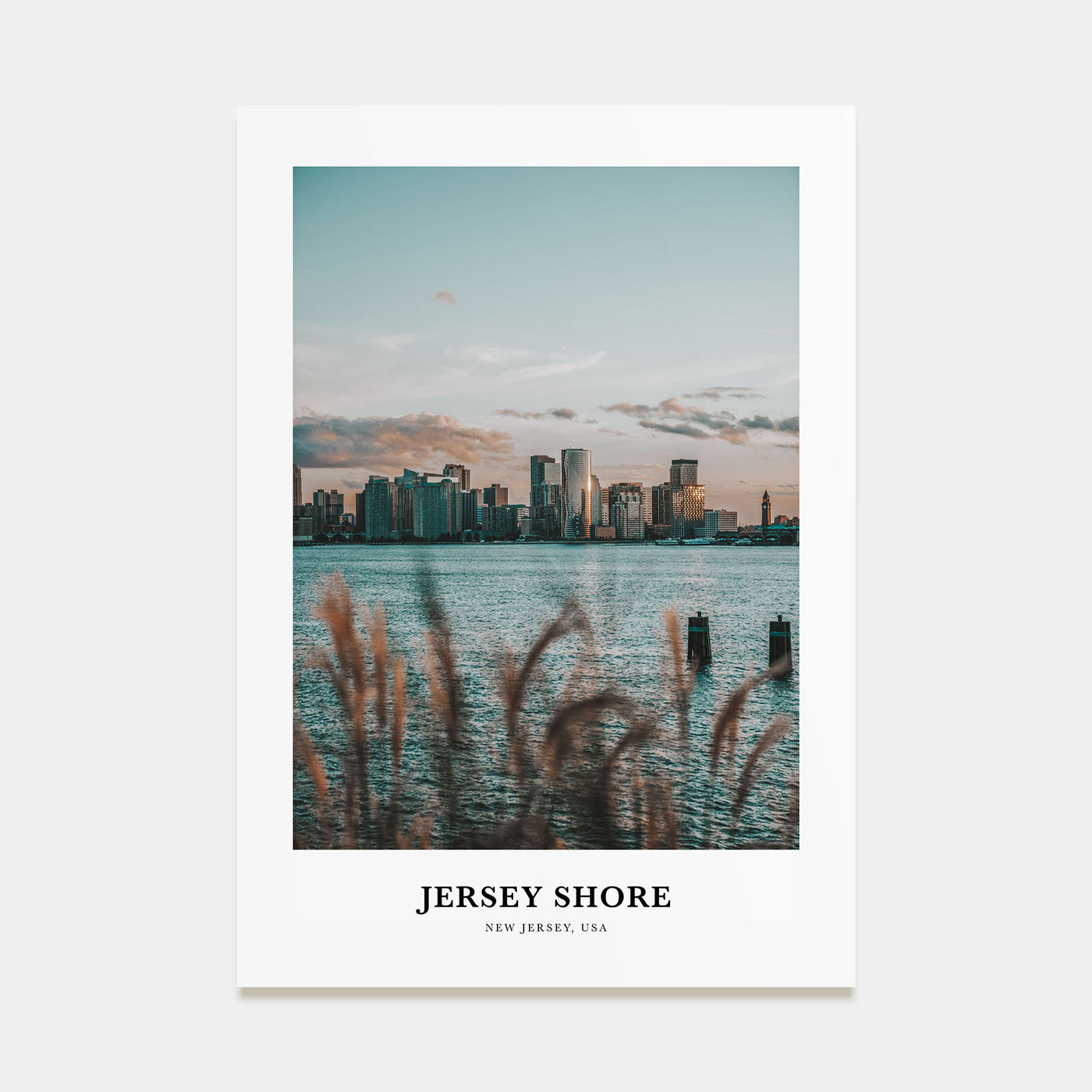 Jersey Shore Portrait Color Poster