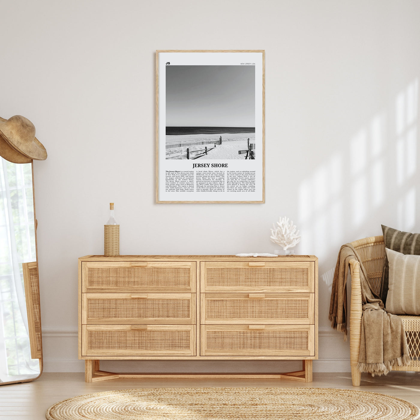 Jersey Shore Travel B&W No 1 Poster