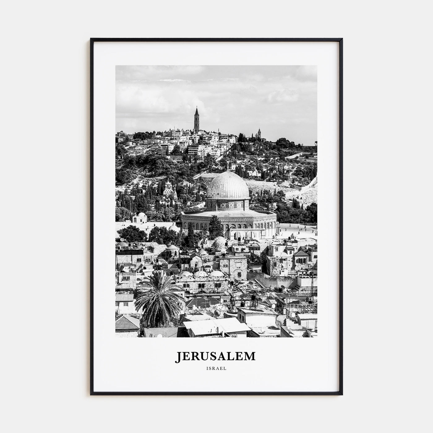 Jerusalem Portrait B&W Poster