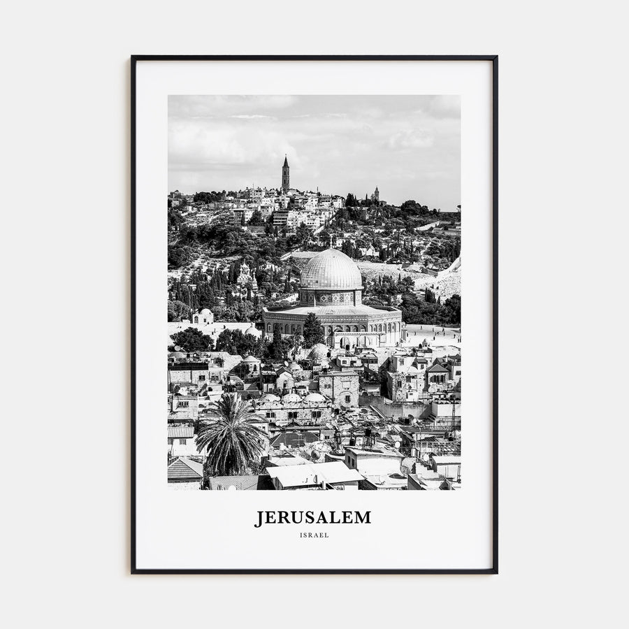 Jerusalem Portrait B&W Poster