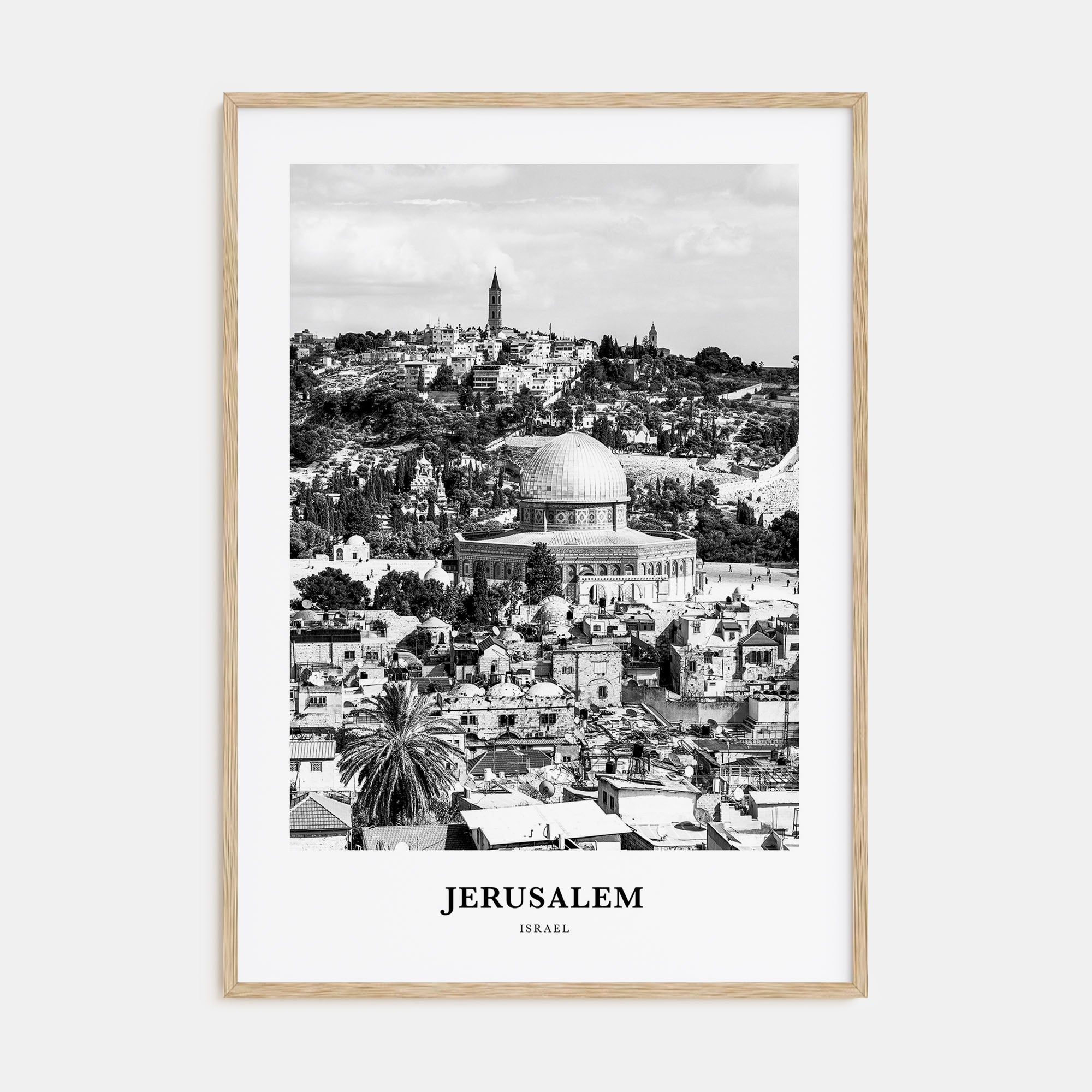 Jerusalem Portrait B&W Poster