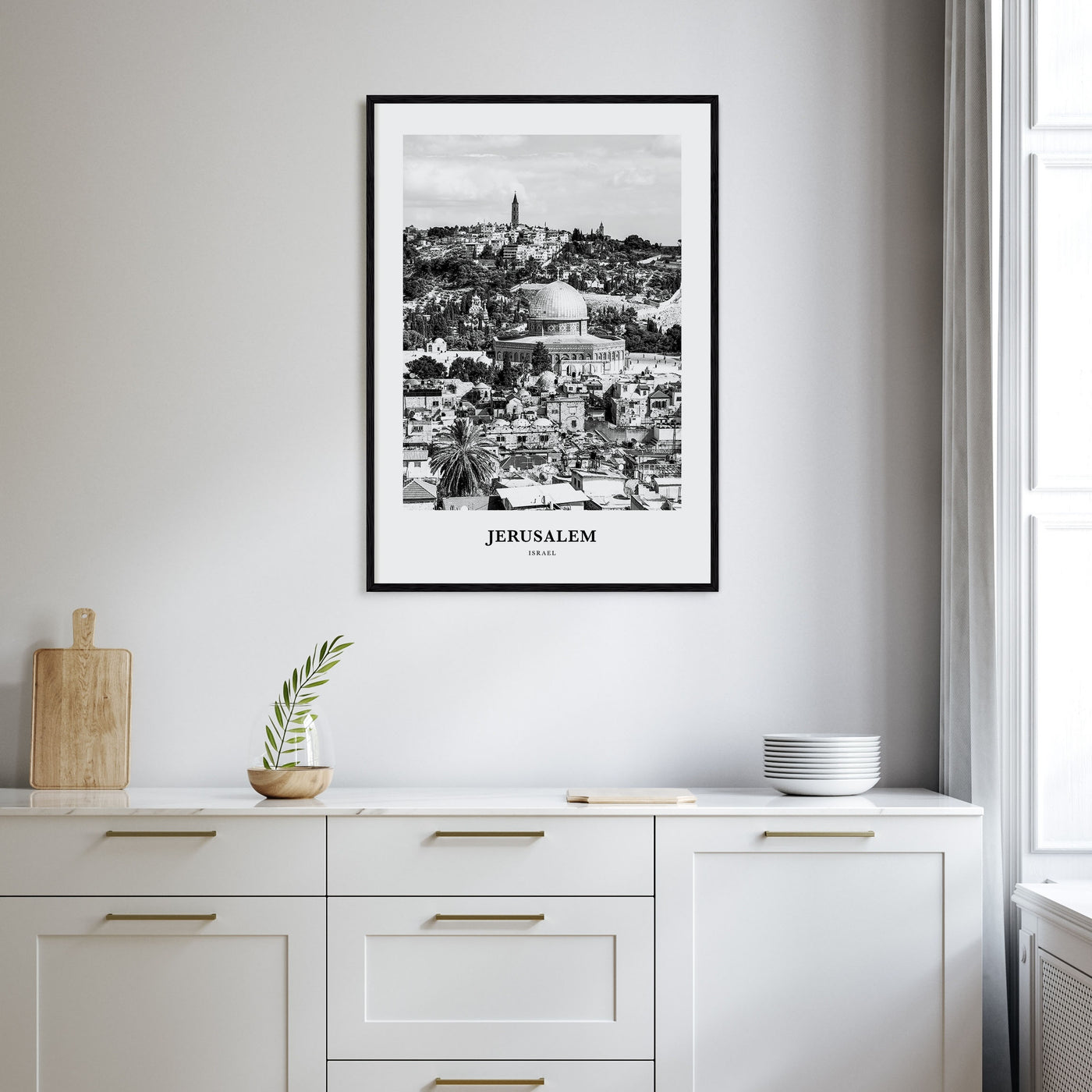 Jerusalem Portrait B&W Poster