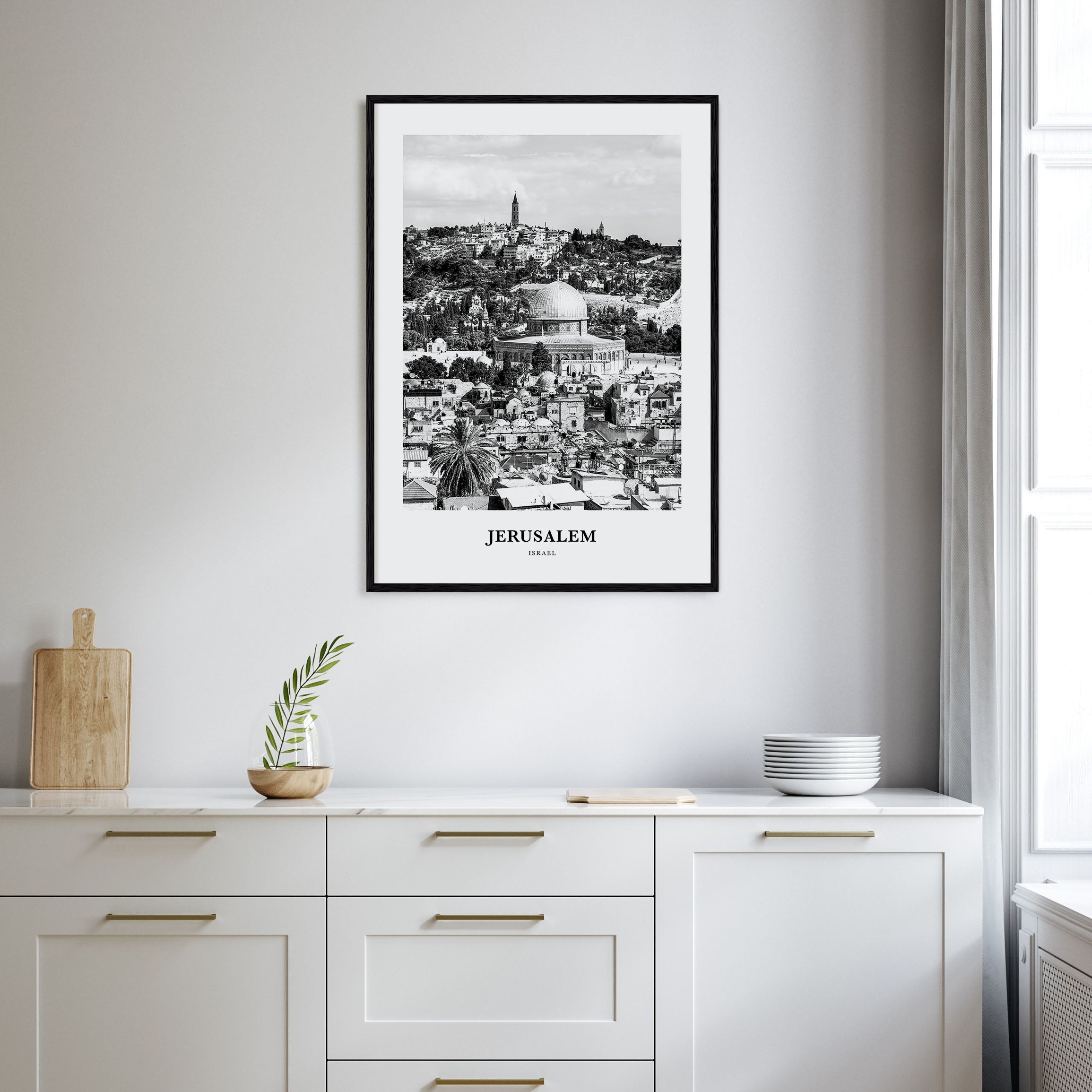 Jerusalem Portrait B&W Poster