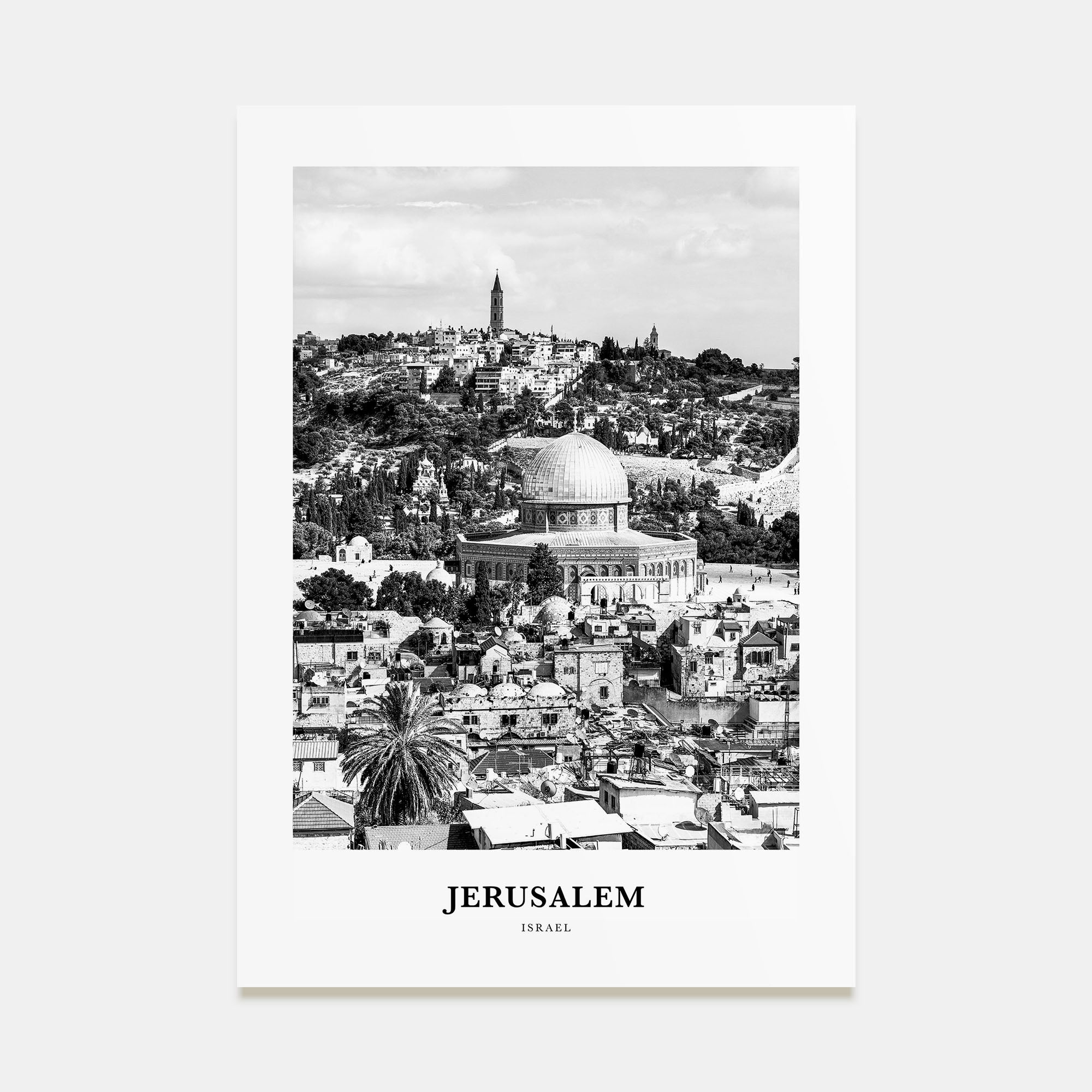 Jerusalem Portrait B&W Poster