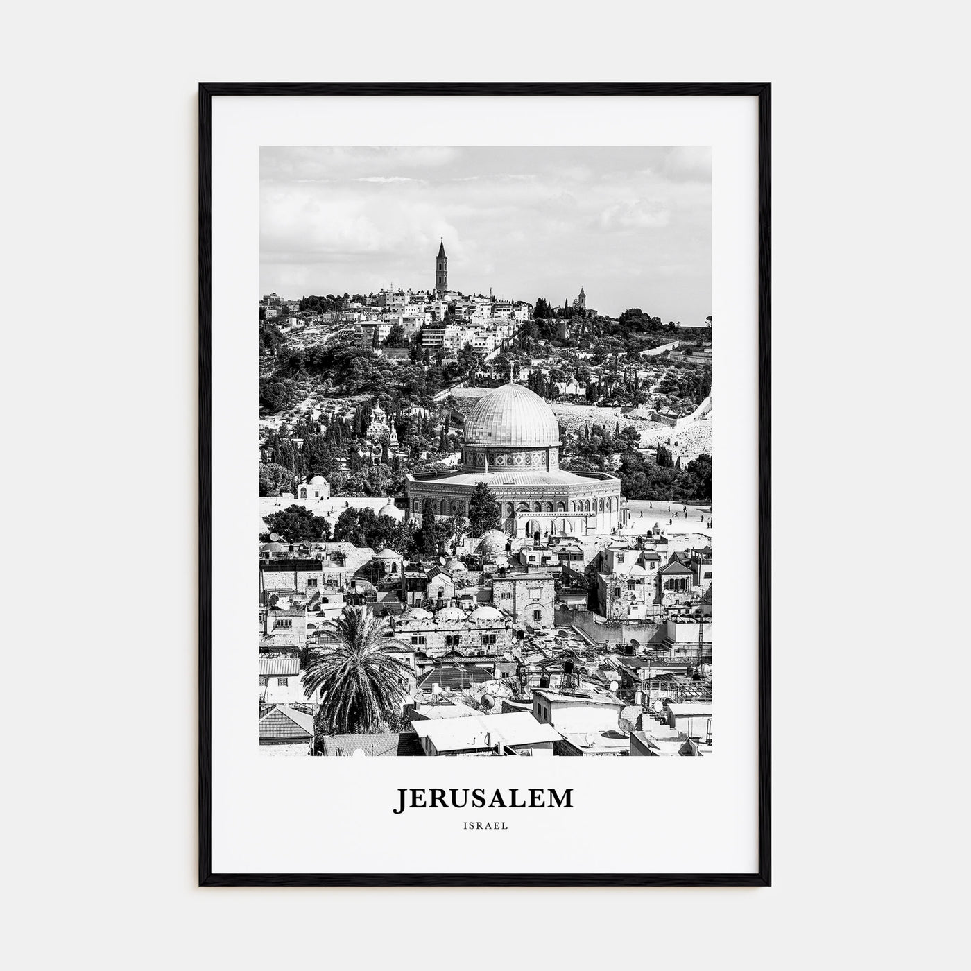 Jerusalem Portrait B&W Poster