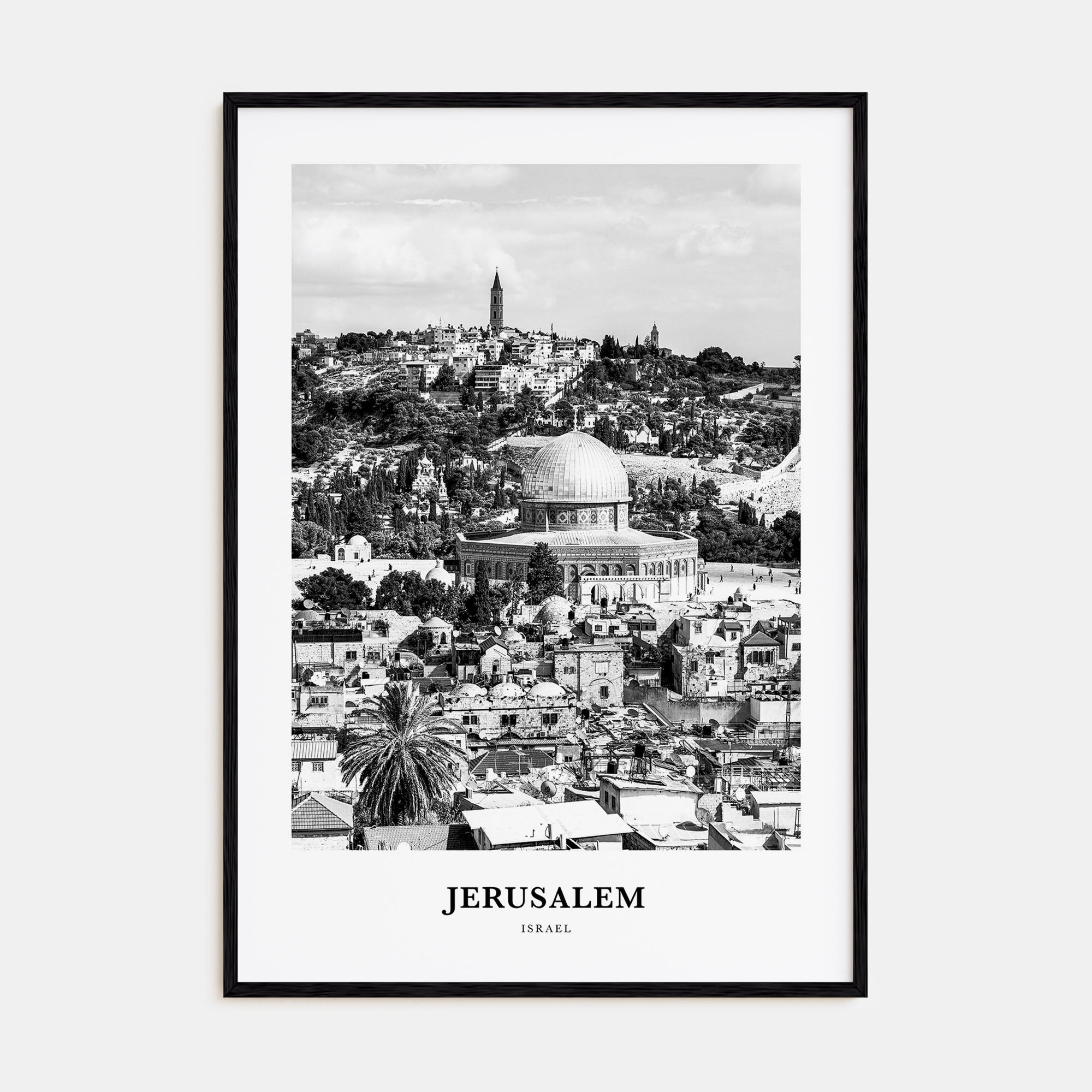 Jerusalem Portrait B&W Poster