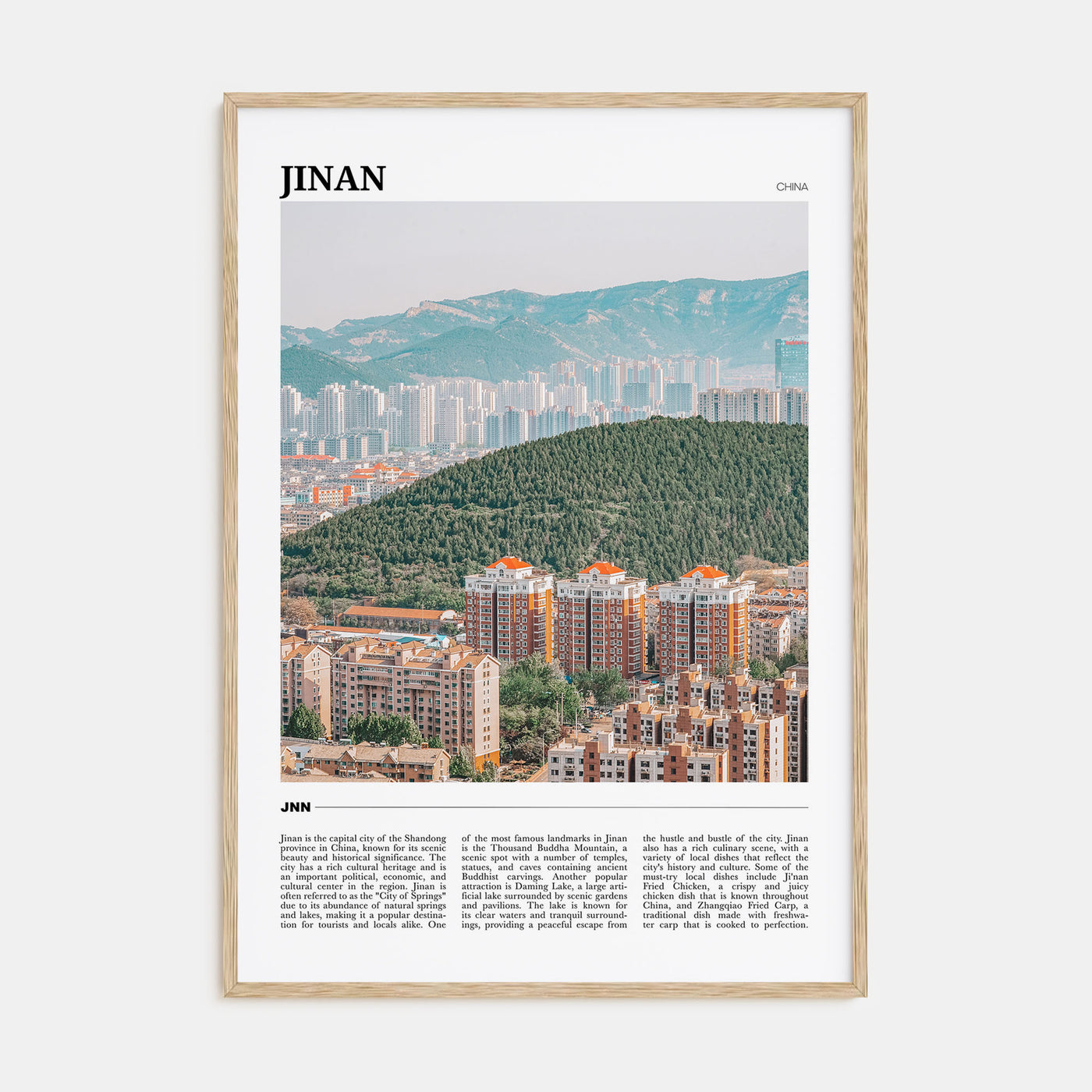 Jinan Travel Color Poster