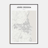 João Pessoa Map Portrait Poster