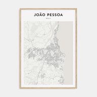 João Pessoa Map Portrait Poster