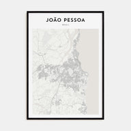 João Pessoa Map Portrait Poster