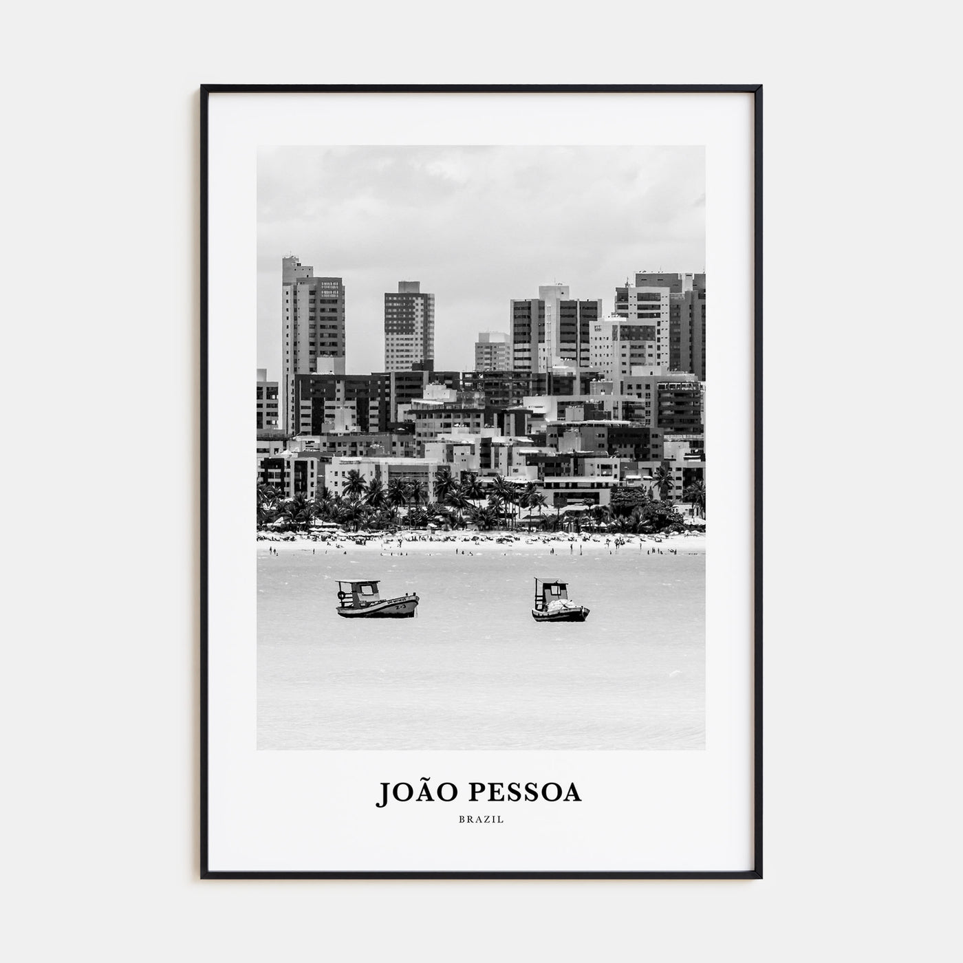 João Pessoa Portrait B&W Poster