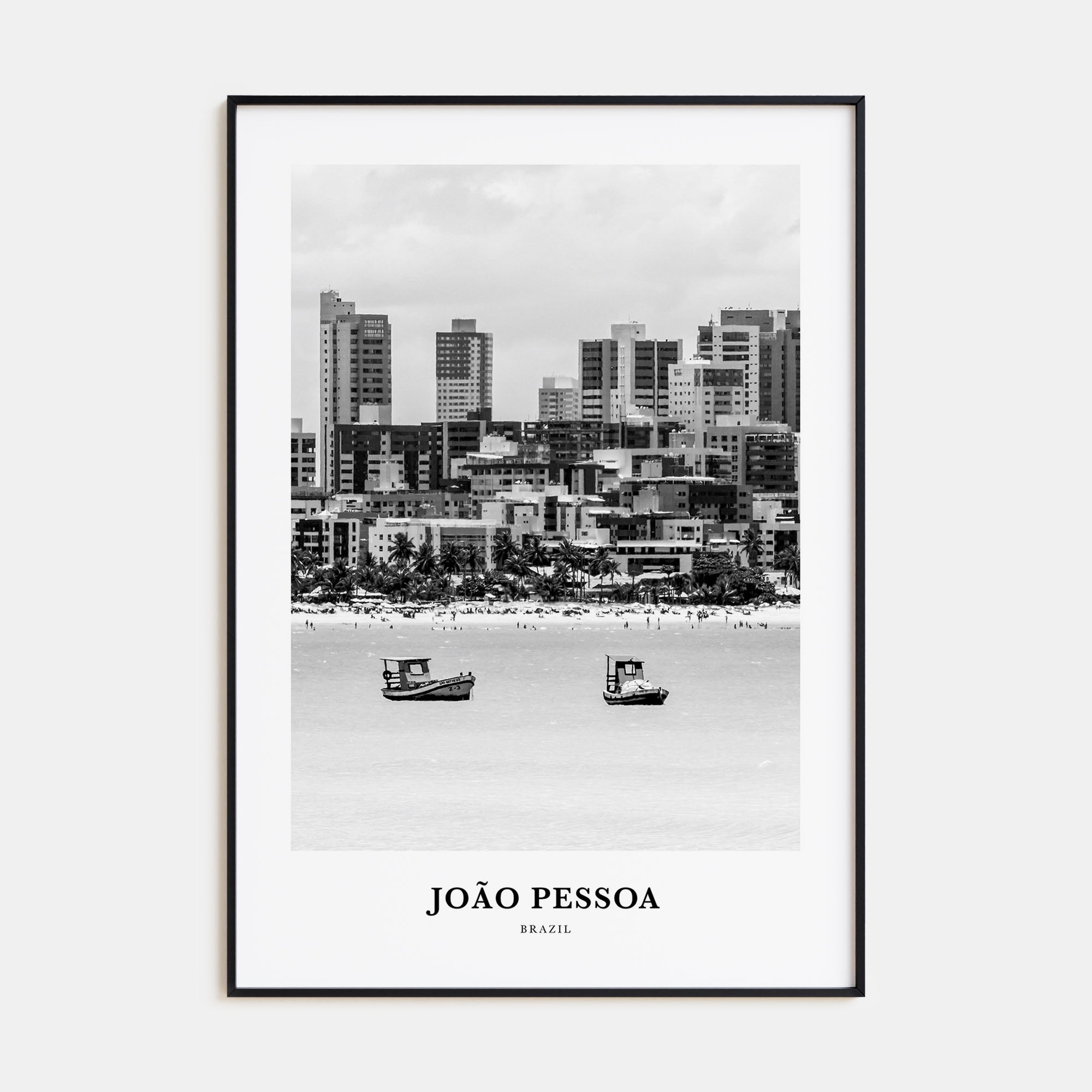 João Pessoa Portrait B&W Poster