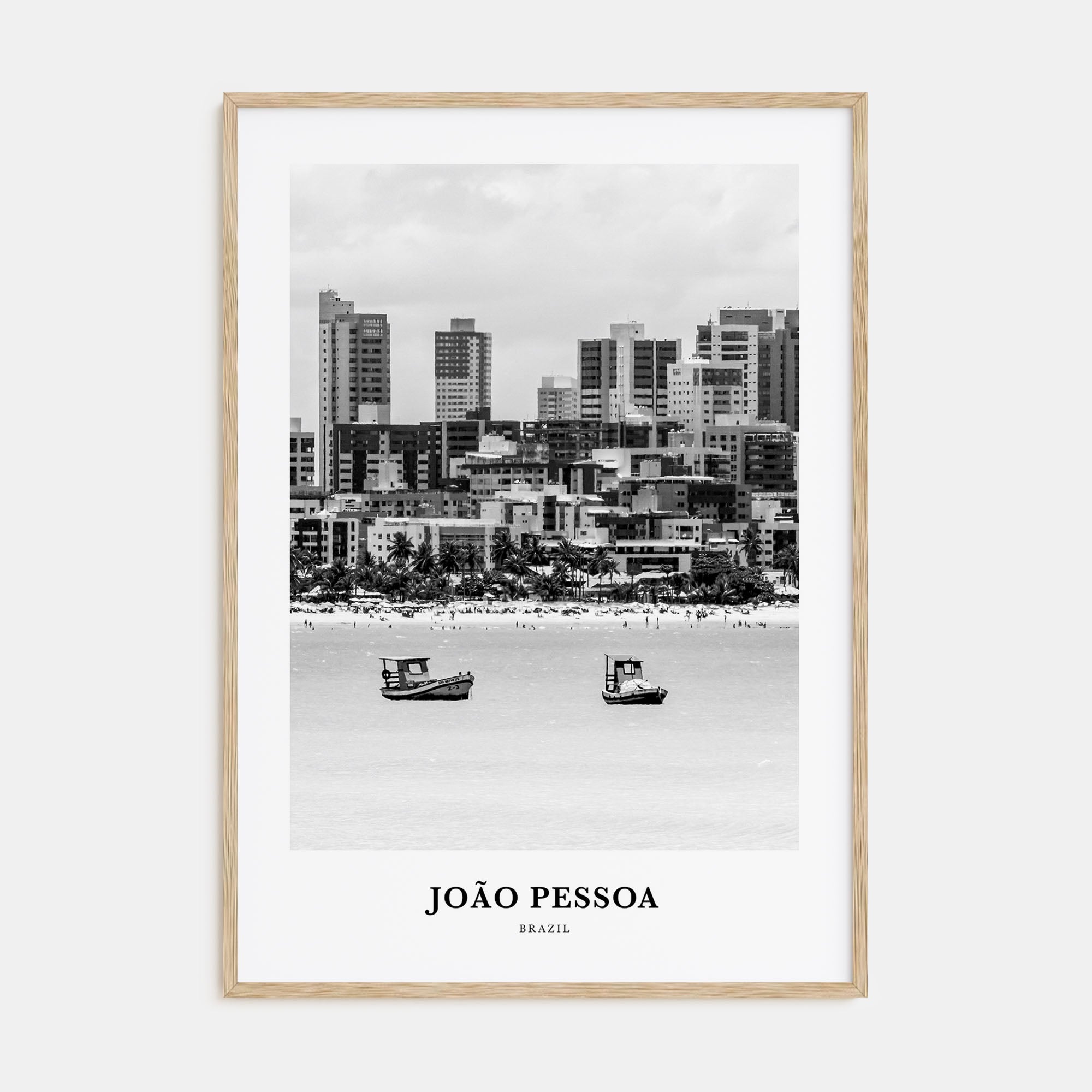 João Pessoa Portrait B&W Poster