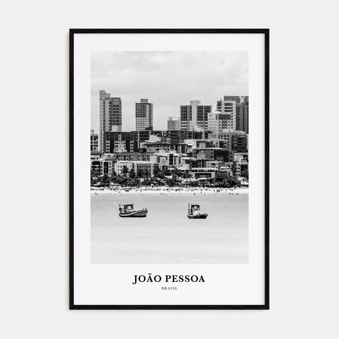 João Pessoa Portrait B&W Poster