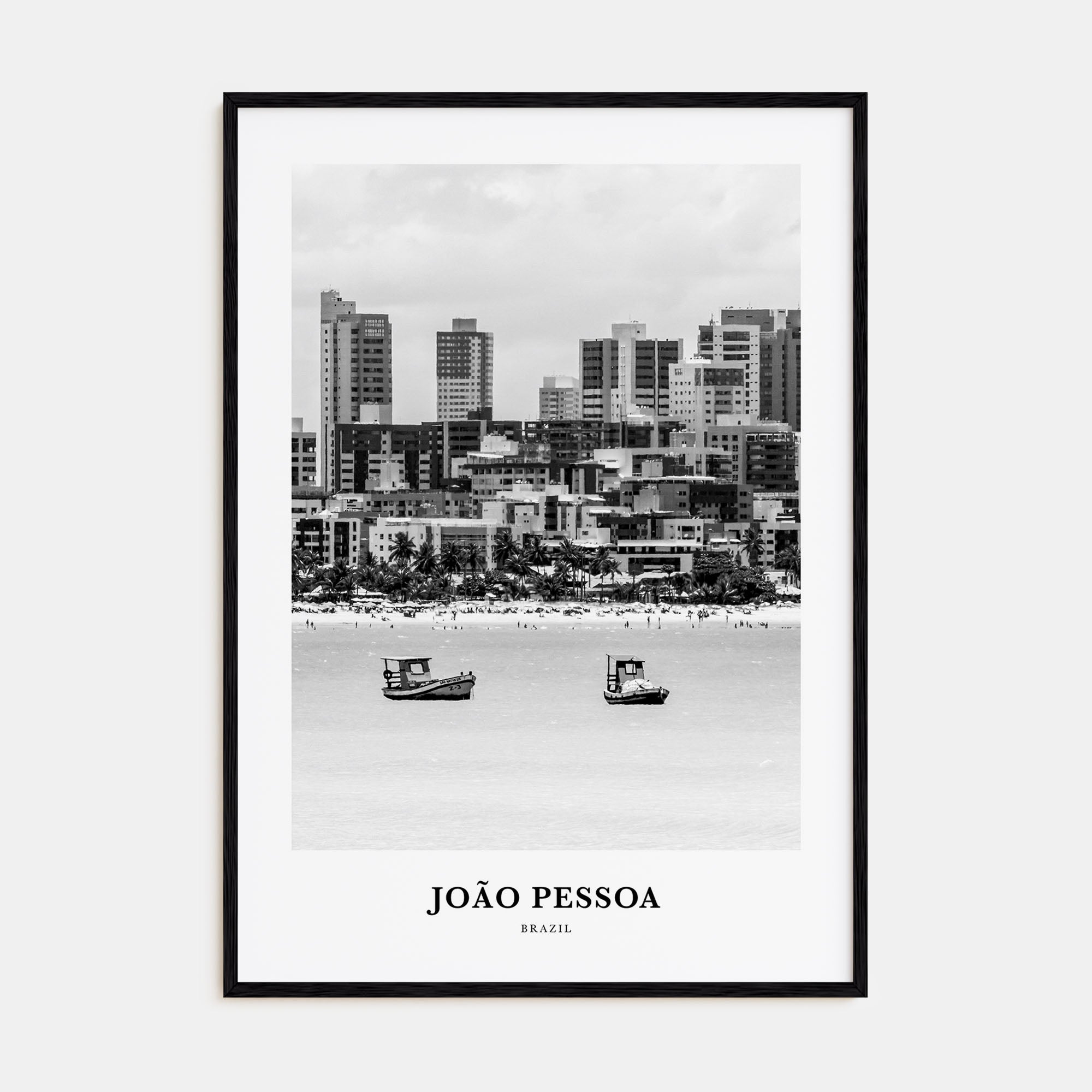 João Pessoa Portrait B&W Poster