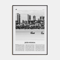 João Pessoa Travel B&W Poster