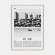 João Pessoa Travel B&W Poster