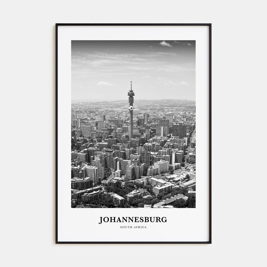 Johannesburg Portrait B&W No 1 Poster
