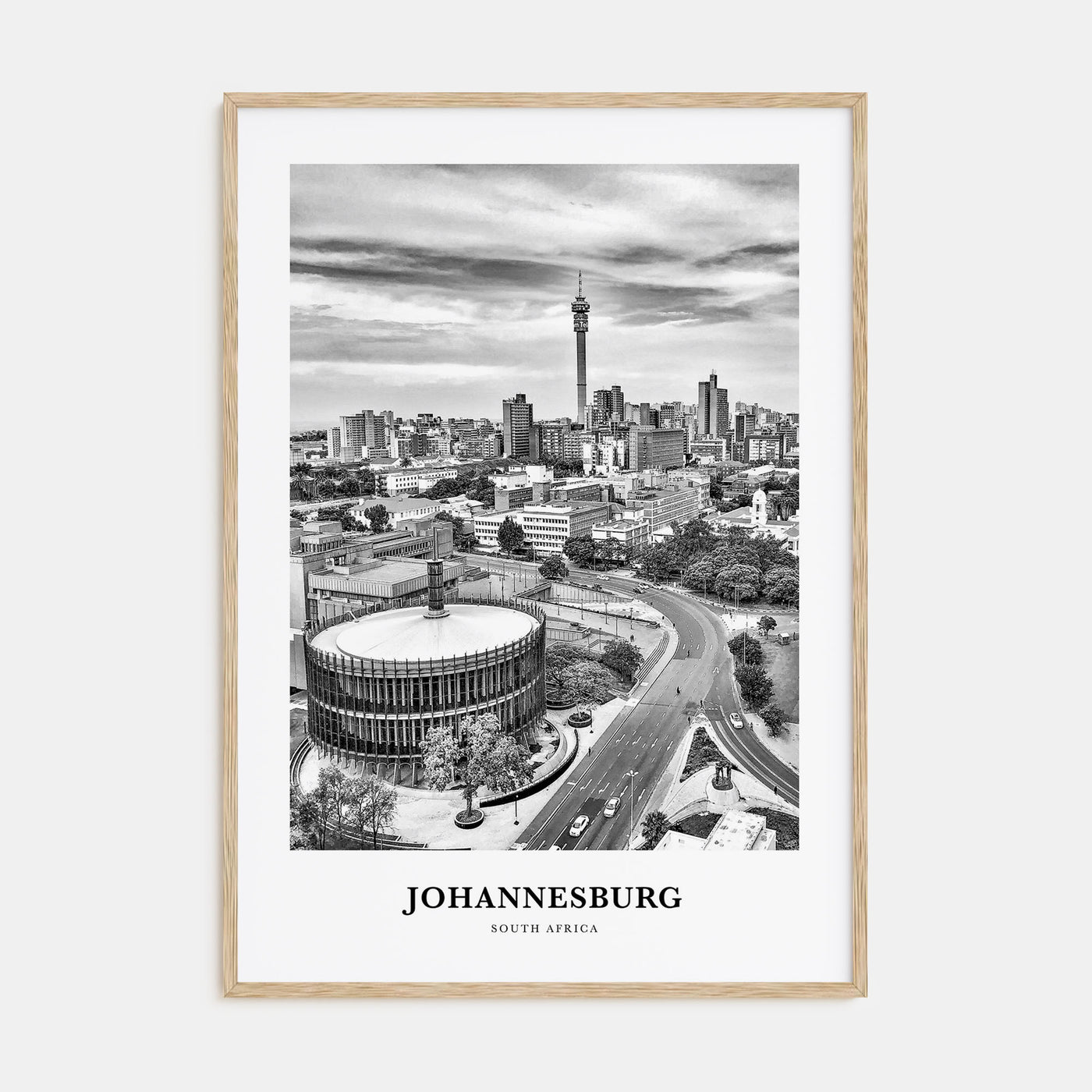 Johannesburg Portrait B&W No 2 Poster