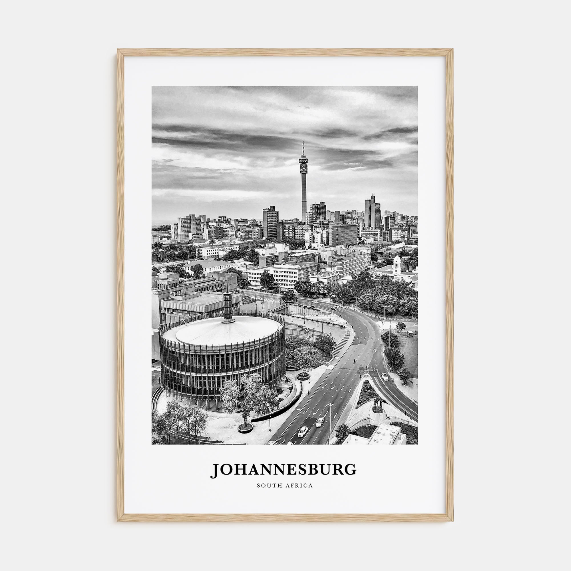 Johannesburg Portrait B&W No 2 Poster