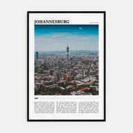 Johannesburg Travel Color Poster
