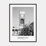 Johnson City Portrait B&W Poster
