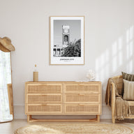 Johnson City Portrait B&W Poster