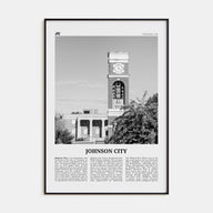 Johnson City Travel B&W Poster