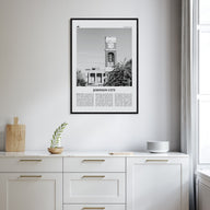 Johnson City Travel B&W Poster