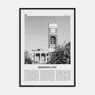 Johnson City Travel B&W Poster