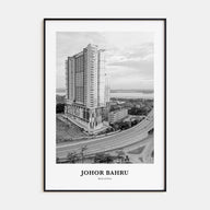 Johor Bahru Portrait B&W Poster