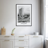 Johor Bahru Portrait B&W Poster