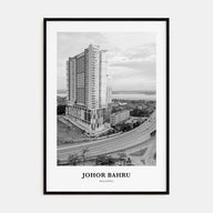 Johor Bahru Portrait B&W Poster