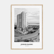 Johor Bahru Portrait B&W Poster