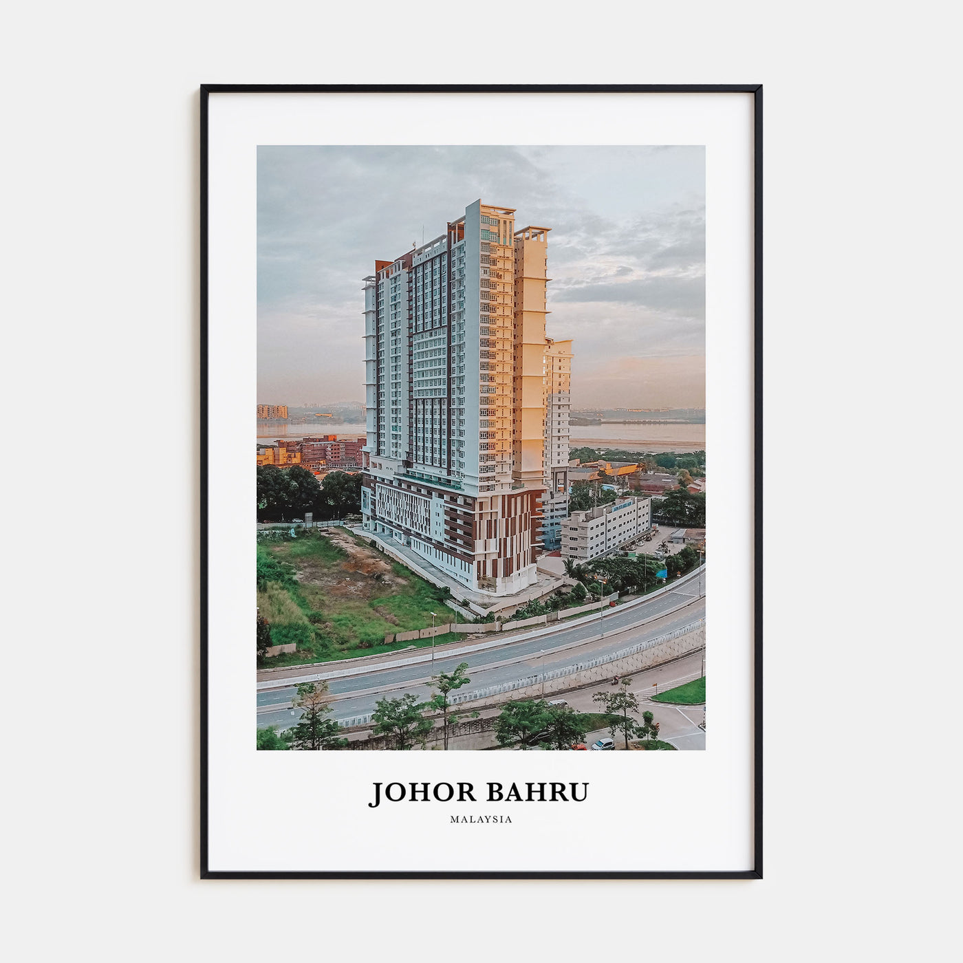 Johor Bahru Portrait Color Poster