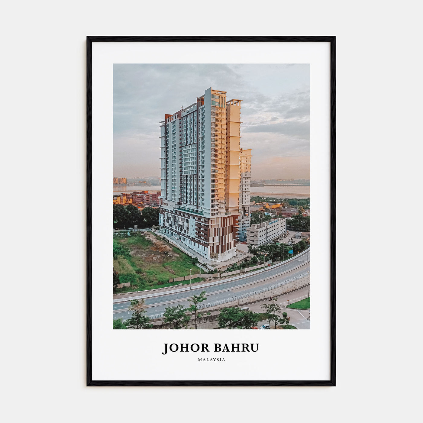 Johor Bahru Portrait Color Poster
