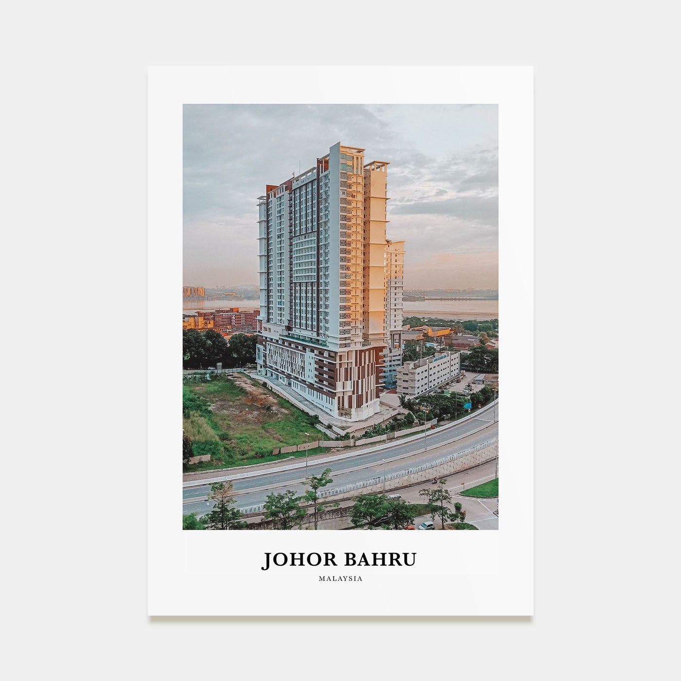 Johor Bahru Portrait Color Poster