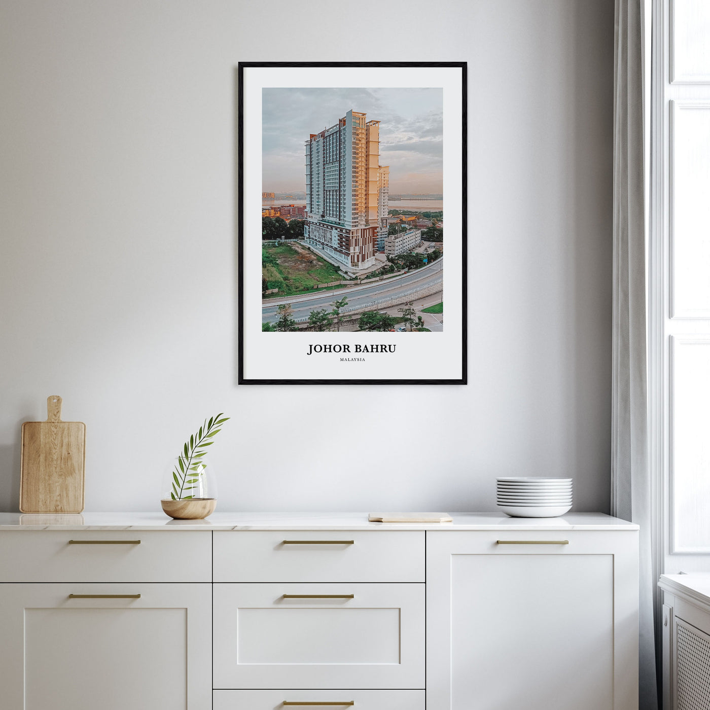 Johor Bahru Portrait Color Poster