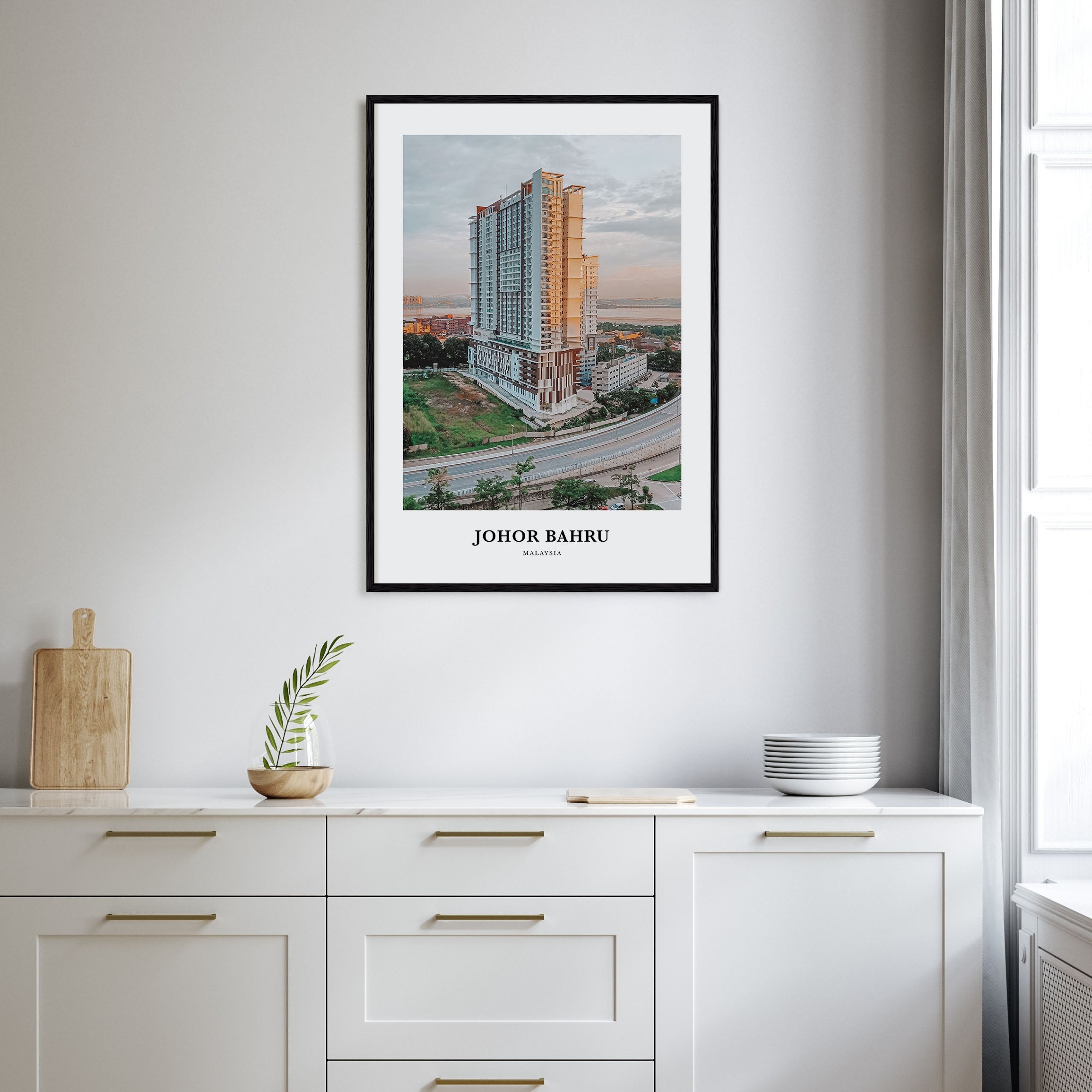 Johor Bahru Portrait Color Poster